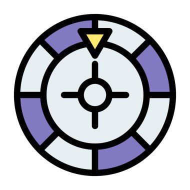 hedef simge vektör illüstrasyonu