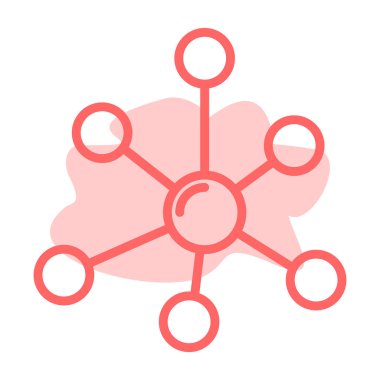 beyin ikonu vektör illüstrasyonu