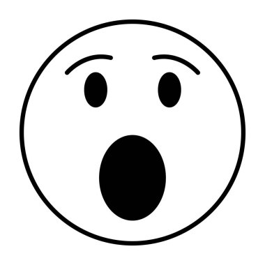 emoji yüz simgesi vektör illüstrasyonu