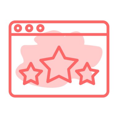 derecelendirme simgesi vektör illüstrasyonu