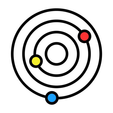 Çizgi film simgesinin vektör çizimi