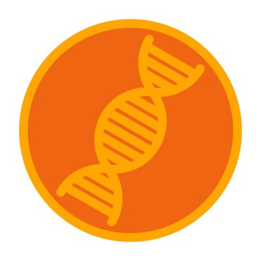 Bir DNA simgesinin vektör illüstrasyonu