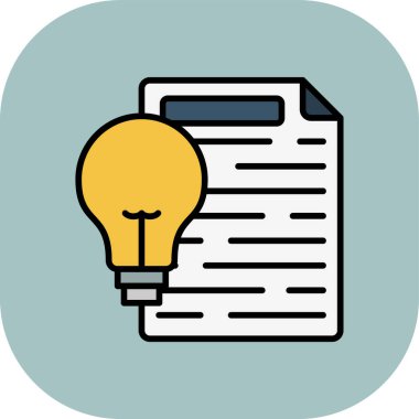 kağıt vektörü düz renk simgesi