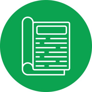 Belge simgesinin vektör illüstrasyonu