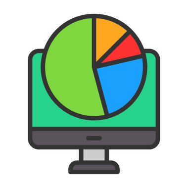 iş grafiği ikon vektör illüstrasyon tasarımı