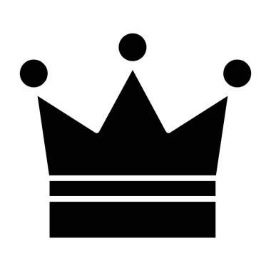 taç düz vektör simgesi