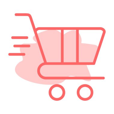 Sepet ikonu vektör illüstrasyonu