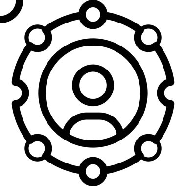 Molekül simgesi vektör illüstrasyonu