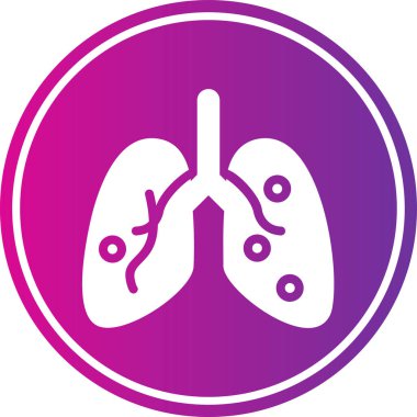 Ciğerler. Web simgesi basit tasarım