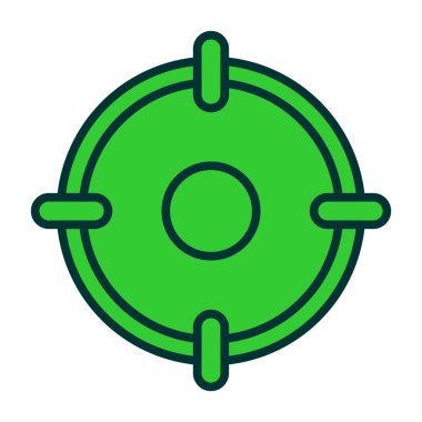 Doldurulmuş Lifebuoy simgesi beyaz arkaplanda izole edildi. Can simidi sembolü. Vektör.