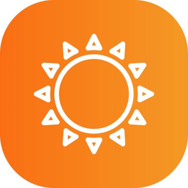 Vektör güneş simgesi illüstrasyonu