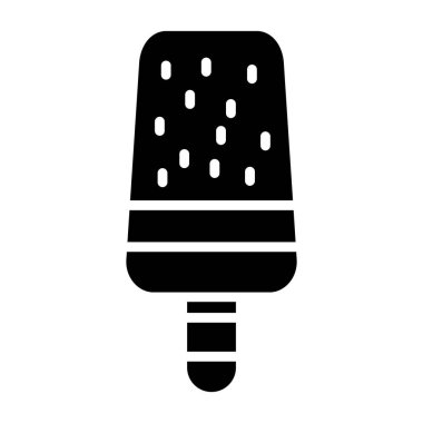 Dondurma ikonu. vektör illüstrasyonu