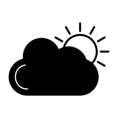 Bulut. Web simgesi basit tasarım