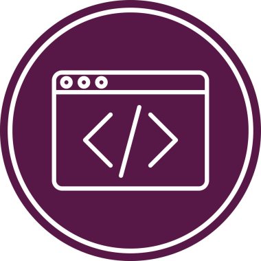 Tarayıcı. Web simgesi basit illüstrasyon