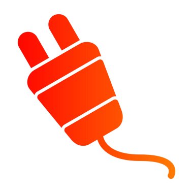 Kırmızı eldivenli bir elin vektör çizimi