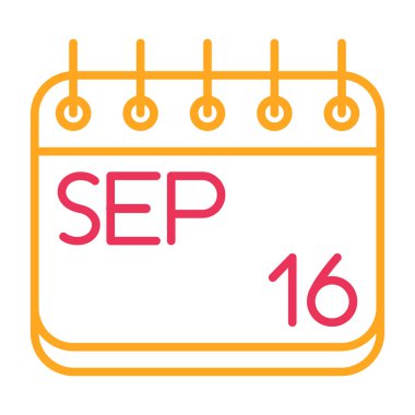 takvim işareti simgesi. Vektör çizim