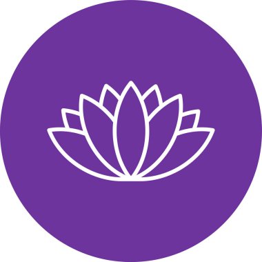 Lotus çiçeği vektör illüstrasyonu