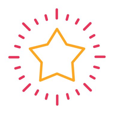 yıldız simgesi vektör illüstrasyonu