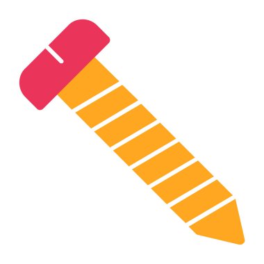 Tek izole kalem simgesinin vektör illüstrasyonu