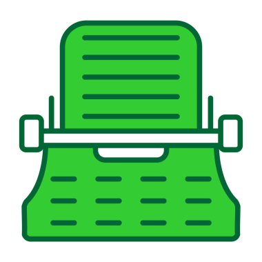 Dikiş makinesi simgesi rengi dış hat vektörü