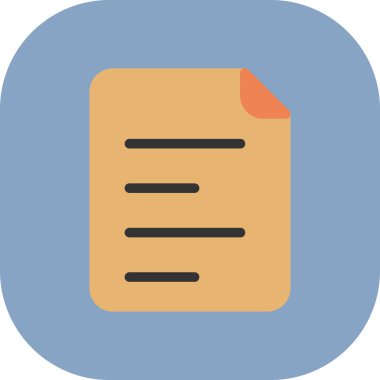 belge simgesi vektör illüstrasyonu