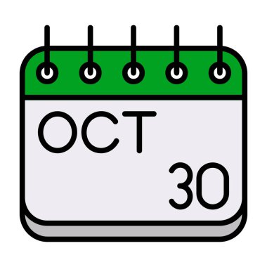 Takvim Simgesi Tasarımı. Vektör İllüstrasyonu