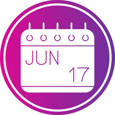 Tasarım simgesi, vektör illüstrasyonlu takvim