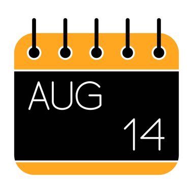 Kişisel takvim simgesinin gösterimi.