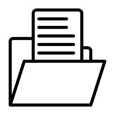 Belge. Web simgesi basit illüstrasyon