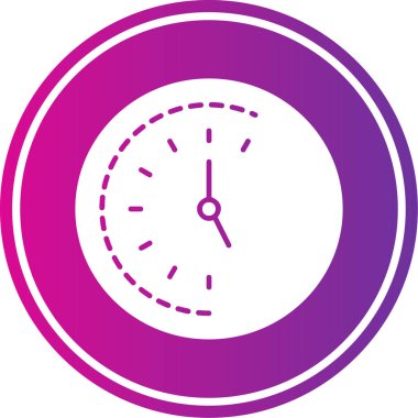 Soyut arkaplanda zaman simgesi izole edildi