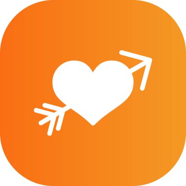 Kalp ikonu vektör illüstrasyonu