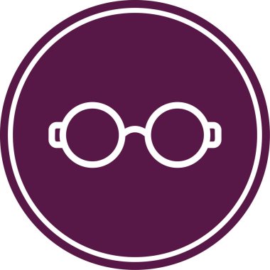 gözlük ikonu vektör illüstrasyonu