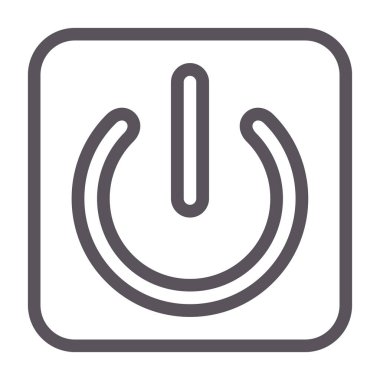 güç hattı simgesi, vektör illüstrasyonu