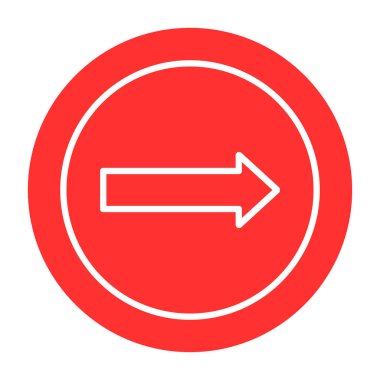 ok simgesi vektör illüstrasyonu