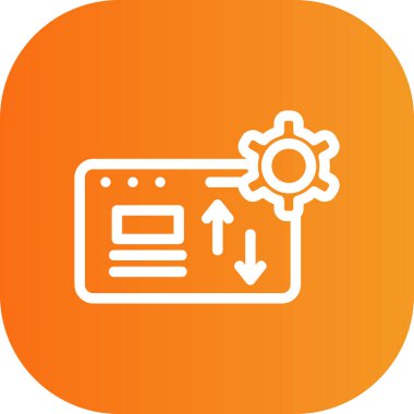 seo modern simgesinin vektör illüstrasyonu