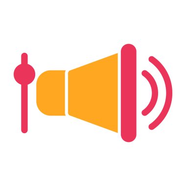 megafon simgesi, vektör illüstrasyonu