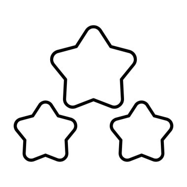 Yıldızlar. Web simgesi basit illüstrasyon