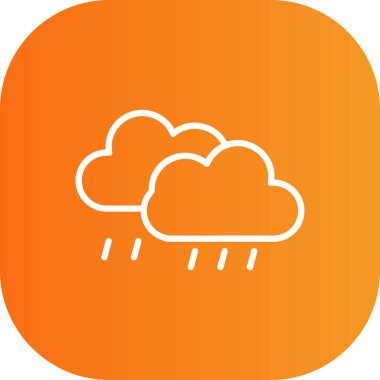 Bulut. Web simgesi basit illüstrasyon