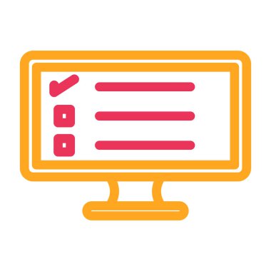 Bilgisayar. Web simgesi basit illüstrasyon