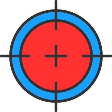 Hedef. Web simgesi basit illüstrasyon