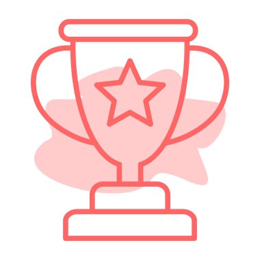 fincan ödül simgesi vektör illüstrasyon.