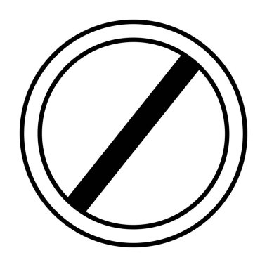 İşaret simgesi yok, vektör tasarımı