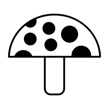 mantar simgesi vektör illüstrasyonu