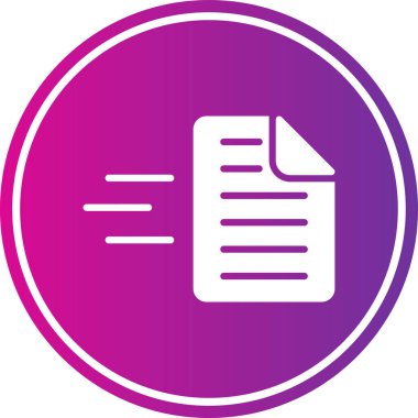 Belge. Web simgesi basit illüstrasyon