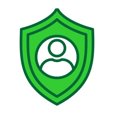 kalkan koruma vektörü simgesi.