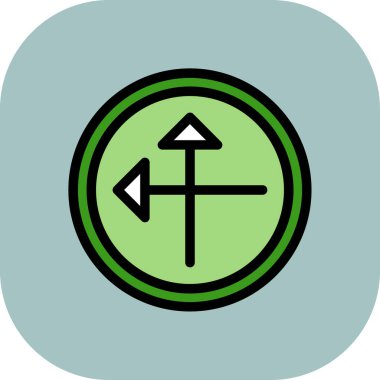 Bir çapraz simgenin vektör illüstrasyonu