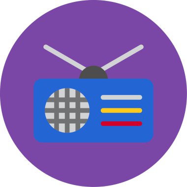 Radyo vektör simgesi