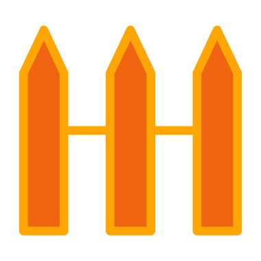 çit simgesi vektör illüstrasyonu