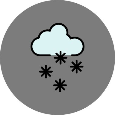 Kar simge vektör çizim