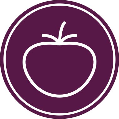 domates web simgesi basit vektör illüstrasyonu